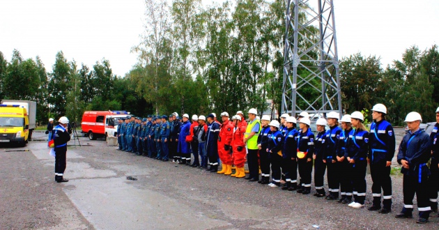 Пожарный поезд ФГП ВО ЖДТ России принял участие в учениях на Антипинском НПЗ