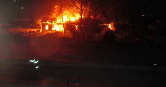 В тушении пожара задействован пожарный поезд станции Рузаевка