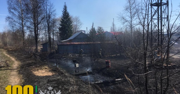 Пожарные поезда филиалов ФГП ВО ЖДТ России привлекались для тушения пожаров в полосе отвода