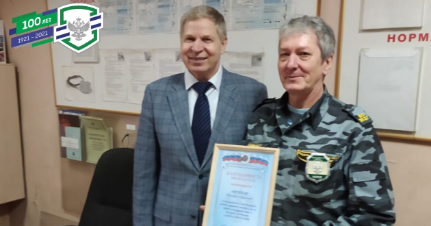 Председатель профсоюзной организации М.С. Бердник посетил стрелковую команду и пожарный поезд станции Перово