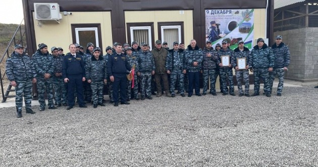 Открытие нового модульного здания для стрелковой команды на станции Манас