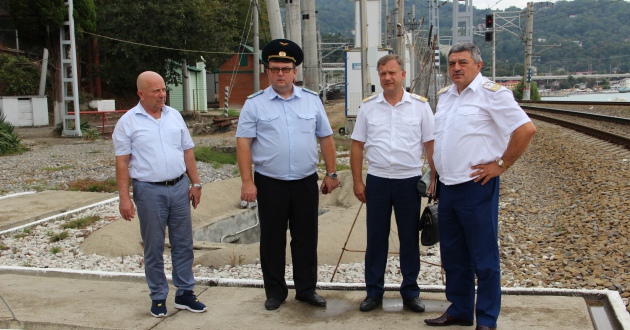 Генеральный директор с рабочим  визитом посетил  Черноморский отряд филиала на Северо-Кавказской железной дороге
