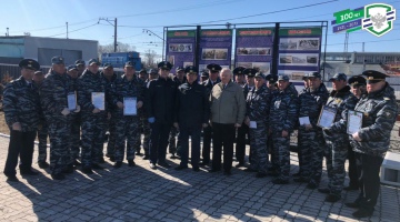 Открытие здания пожарного поезда ст. Тайга Кузбасского отряда филиала ФГП ВО ЖДТ России на Западно-Сибирской ж.д.