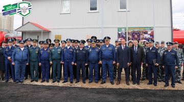 Открытие нового здания пожарного поезда Москва-товарная-Смоленская филиала ФГП ВО ЖДТ России на Московской ж.д.