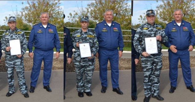 Открытие мемориальной доски в память Соломко Александра Павловича - начальника стрелковой команды - заместителя начальника Таманского отряда Южного филиала ФГП ВО ЖДТ России