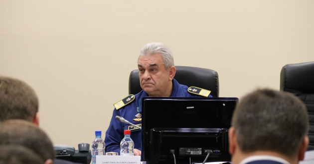 Заместитель генерального директора ФГП ВО ЖДТ России В.П.Аксютин выступил с докладом на заседании ЦПТК ОАО «РЖД»