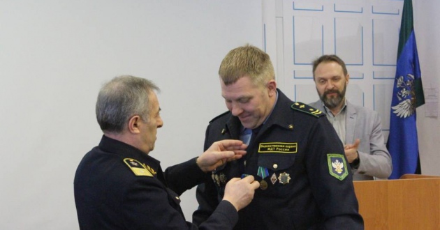 Награждение работников пожарных поездов Санкт-Петербургского отряда в Петрозаводске
