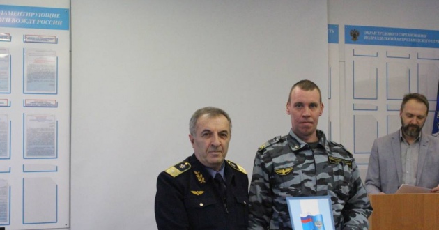 Награждение работников пожарных поездов Санкт-Петербургского отряда в Петрозаводске