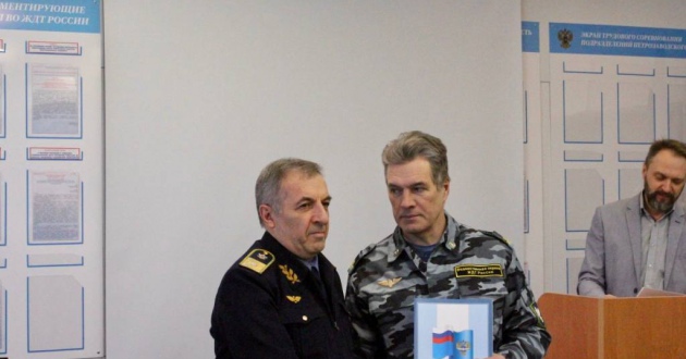 Награждение работников пожарных поездов Санкт-Петербургского отряда в Петрозаводске