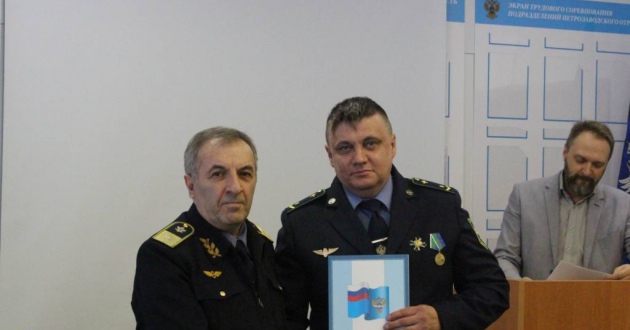 Награждение работников пожарных поездов Санкт-Петербургского отряда в Петрозаводске