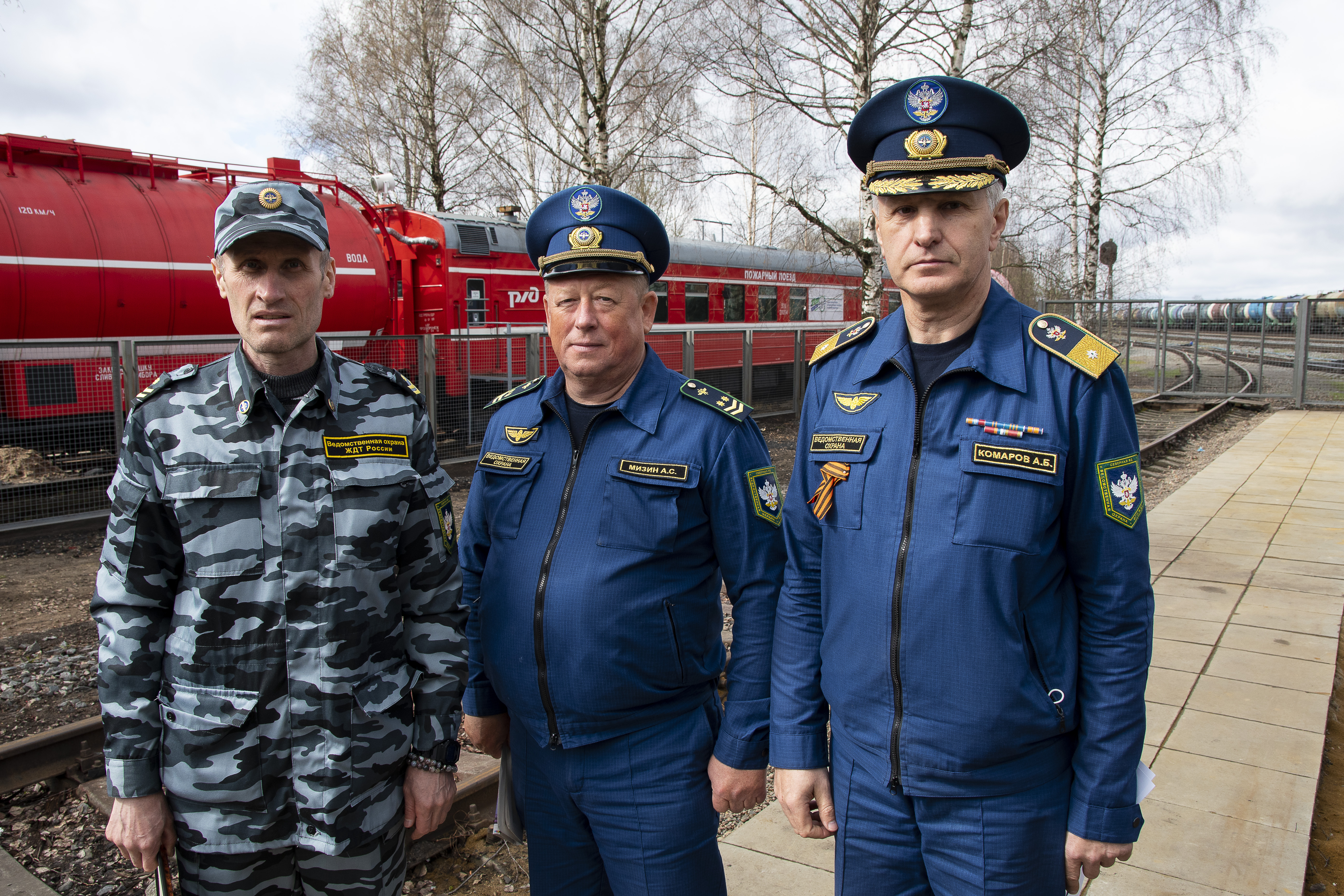 Торжественное открытие жилого модуля пожарного поезда станции Рыбинск  филиала ФГП ВО ЖДТ России на Северной железной